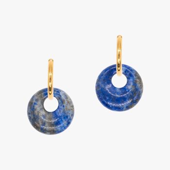 Boucles d'oreilles Blima en pierres Lapis-lazuli 1