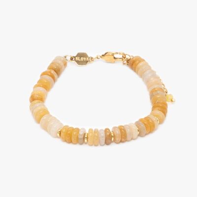 Blima bracelet in yellow Jade stones