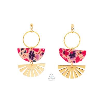 Boucles d'oreilles ENCARNA -  Phoebe Fuchsia