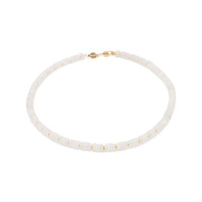 Collar Blima en piedras de Jade blanco