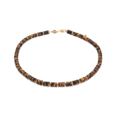 Collar Blima en piedras Ojo de Tigre