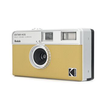KODAK EKTAR H35 Caméra de Film Demi-Format 35 mm, réutilisable, sans Mise au Point, léger, Facile à Utiliser (Sable) (Film et Pile AAA Non Incluse) 3