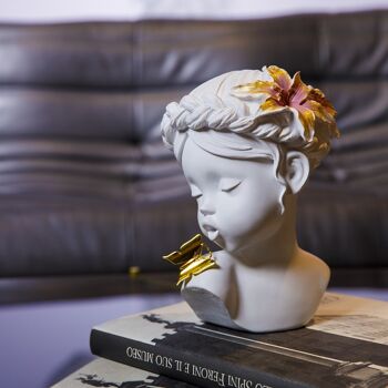 Figurine - Summer Girl - Blanc - Décoration d'intérieur - Cadeau unique 10