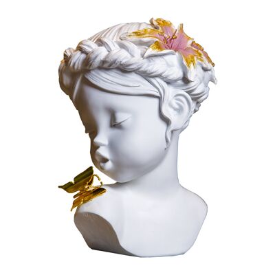 Figurina - Ragazza estiva - Bianco - Decorazioni per la casa - Regalo unico