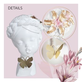 Figurine - Summer Girl - Blanc - Décoration d'intérieur - Cadeau unique 4