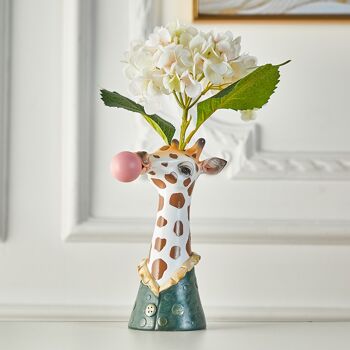 Vase à fleurs - Vase à fleurs animaux mignons - Girafe - Décoration d'intérieur 10