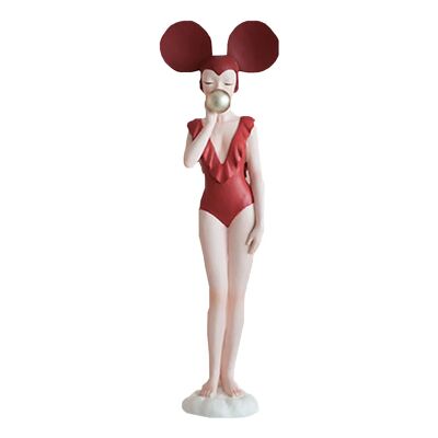 Figurine mignonne - Coco Girls - Rouge - Décoration d'intérieur - Décorations de chambre