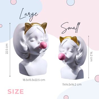Figurine d'accent - Bubble Gum Girl - Kitty - Décoration d'intérieur - Ornements 6