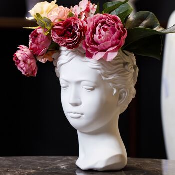 Vase - Statue grecque - Muse Flower Pot - White - Home Decor - Plant Pot 9