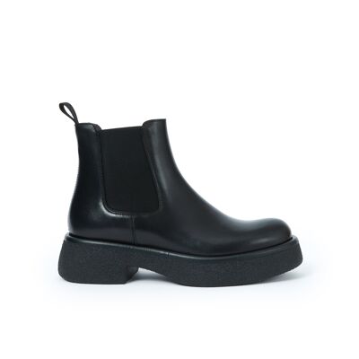 Schwarze Chelsea-Stiefel für Damen. Hergestellt in Italien. Herstellermodell FD3802