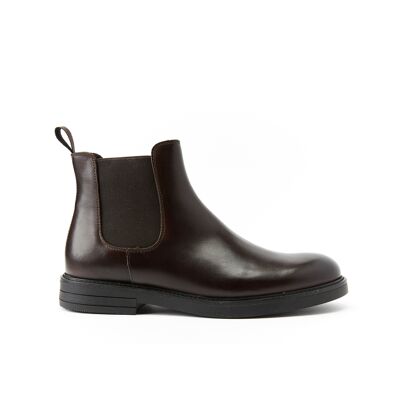 Dark brown chelsea boots for men. Made in Italy. Manufacturer model FD3064