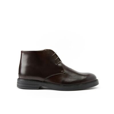 Dark brown ankle boots for men. Made in Italy. Manufacturer model FD3056