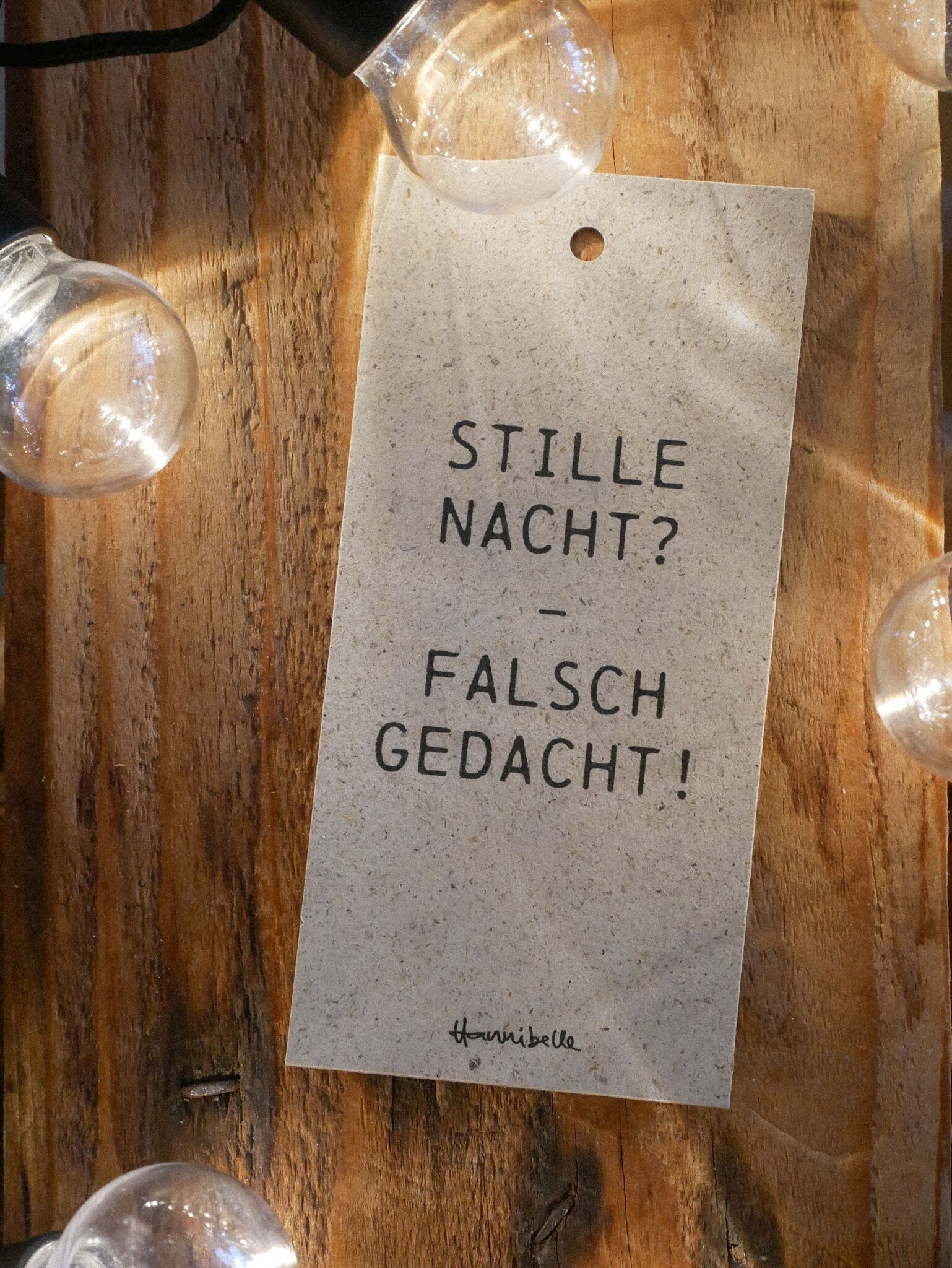 Etichette regalo - Notte silenziosa? Pensiero sbagliato!