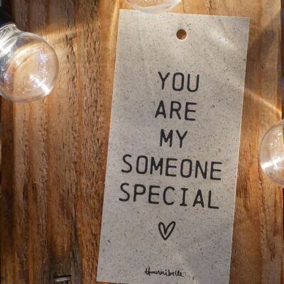 Etiqueta de regalo: Eres mi persona especial