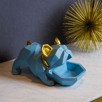 Bonbonnière - Bulldog Candy Box - Bleu - Décoration d'intérieur - Bonbonnière 2