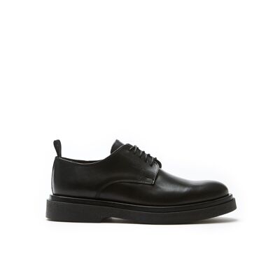 Black derby shoe for men. Made in Italy. Manufacturer model FD3110
