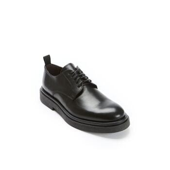 Chaussure derby noire pour homme. Fabriqué en Italie. Modèle du fabricant FD3110 2