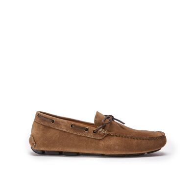 Brown moccasin for men. Made in Italy. Manufacturer model FD7018