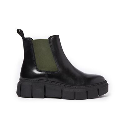 Schwarze Chelsea-Stiefel für Damen. Hergestellt in Italien. Herstellermodell FD3761