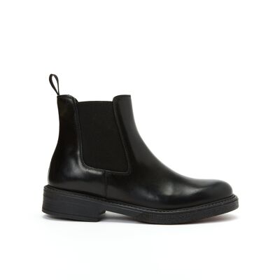 Schwarze Chelsea-Stiefel für Damen. Hergestellt in Italien. Herstellermodell FD3780