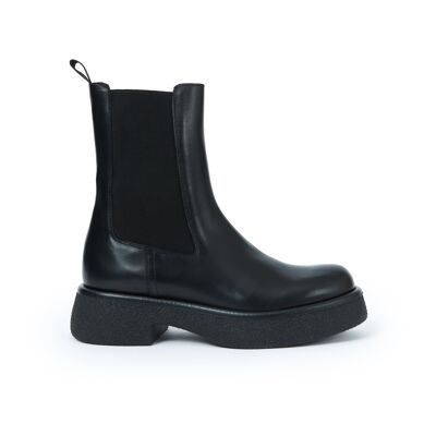 Schwarze Chelsea-Stiefel für Damen. Hergestellt in Italien. Herstellermodell FD3799