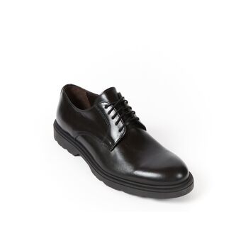 Chaussure derby noire pour homme. Fabriqué en Italie. Modèle du fabricant FD3091 2