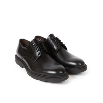 Chaussure derby noire pour homme. Fabriqué en Italie. Modèle du fabricant FD3091 5