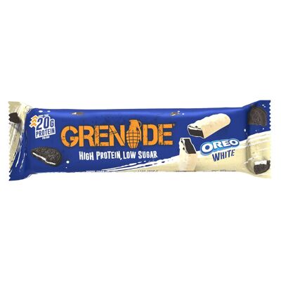Barretta proteica Grenade - Oreo White - 12 barrette