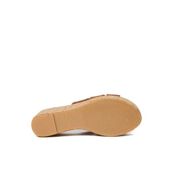 Sandales espadrilles marron pour femme. Fabriqué en Espagne. Modèle du fabricant FD8629 4