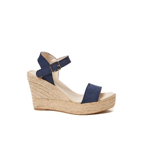 Sandali espadrillas di colore blu da donna. Made in Spain. Modello produttore FD8634