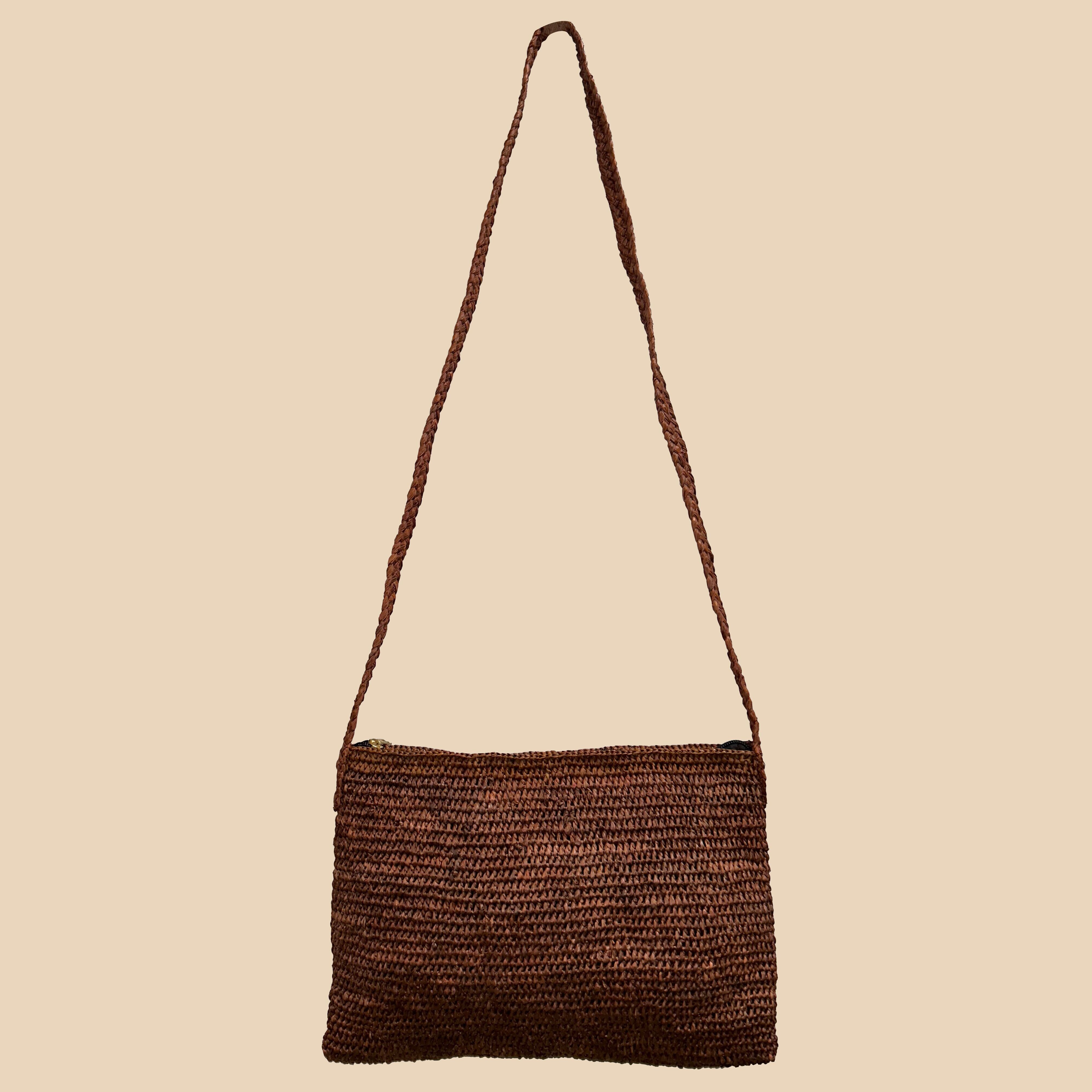 SLOCHE Mocha (tracolla in rafia)