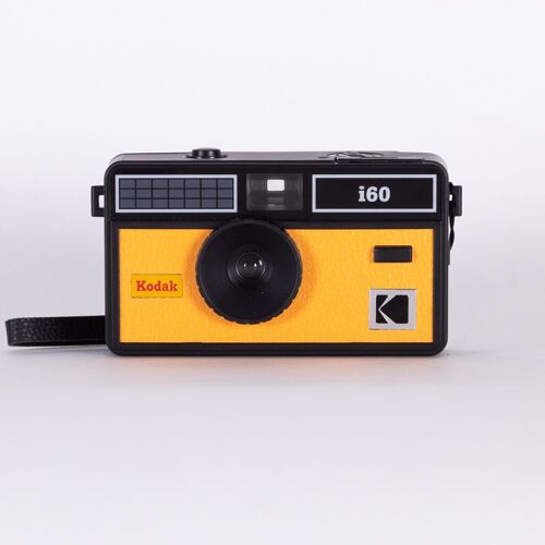 Kodak i60 Appareil Photo réutilisable 35 mm – Style rétro, sans Mise au Point, Flash intégré, Appuyez et Flash Pop-up (Jaune)
