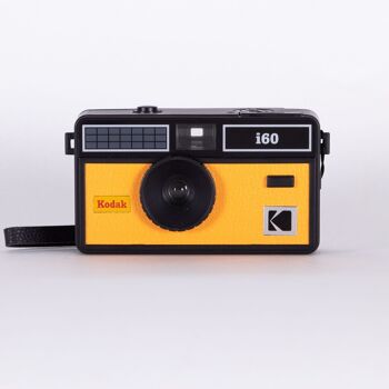 Kodak i60 Appareil Photo réutilisable 35 mm – Style rétro, sans Mise au Point, Flash intégré, Appuyez et Flash Pop-up (Jaune) 1