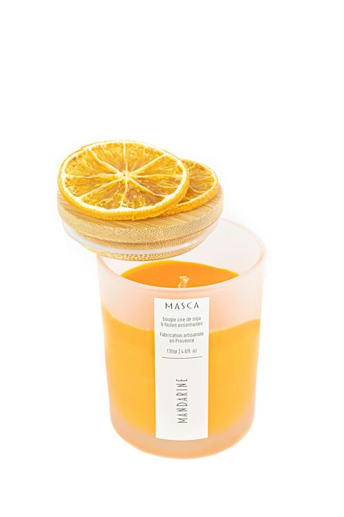 Bougie Aromathérapie Mandarine - Masca