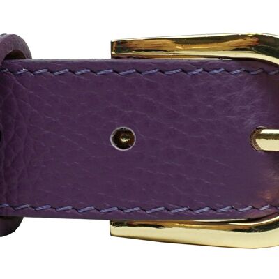 Leather belt Purple 2230