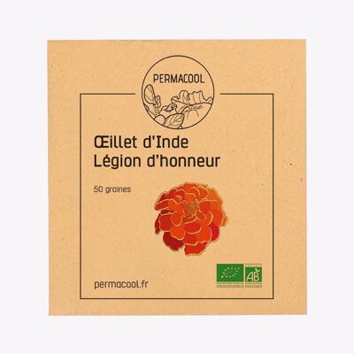 Organic French marigold Legion of Honor