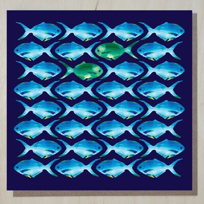 Tarjeta de patrón de peces WND266