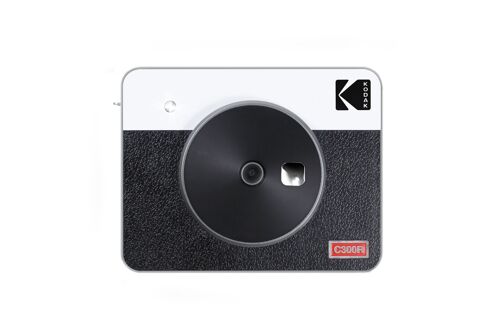 KODAK Mini Shot 3 Retro 4PASS 2-in-1 Appareil Photo Instantané and Imprimante Photo Portable (7,6x7,6cm) + 8 Feuilles, Jaune
