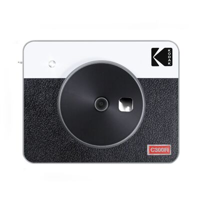 KODAK Mini Shot 3 Retro 4PASS Fotocamera istantanea 2 in 1 e stampante fotografica portatile (7,6x7,6 cm) + 8 fogli, Giallo