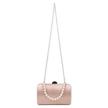 Sac de fête synthétique pour femme avec poignée en perles 3