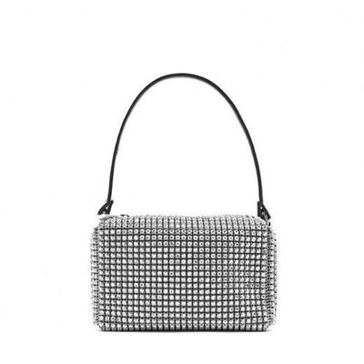 Bolso de Fiesta con Diamantes y Efecto Brillante para Mujer