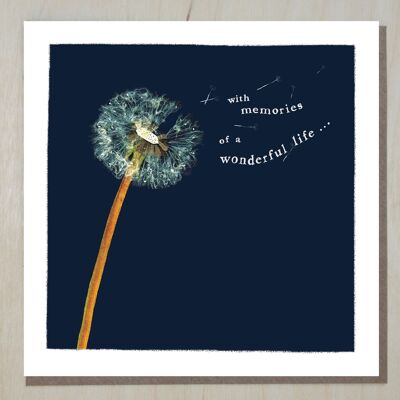 WND273 memories of a wonderful life (sympathy card)