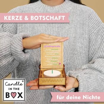 Bougie IN THE BOX « Nièce » – 250 pièces (ou mélange de motifs) 3