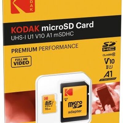 16 GB UHS-I U1 V10 A1 microSDHC/XC Micro SD-Karte – Micro SD-Speicherkarte – 85 MB/s maximale Lesegeschwindigkeit – 25 MB/s maximale Schreibgeschwindigkeit – zusätzlicher Speicher für Smartphone/Tablet