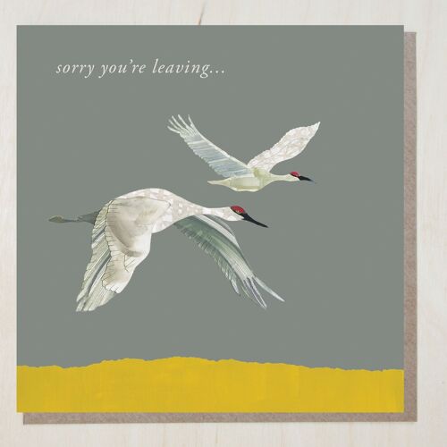 WND267 leaving card (sand cranes)