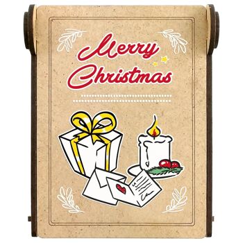 Bougie IN THE BOX « Joyeux Noël » – 250 pièces (ou mélange de motifs) 2