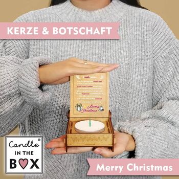 Bougie IN THE BOX « Joyeux Noël » – 250 pièces (ou mélange de motifs) 3