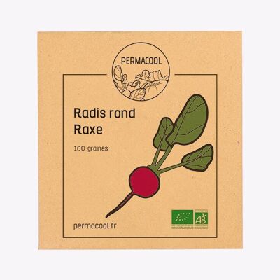 Organic raxe round radish