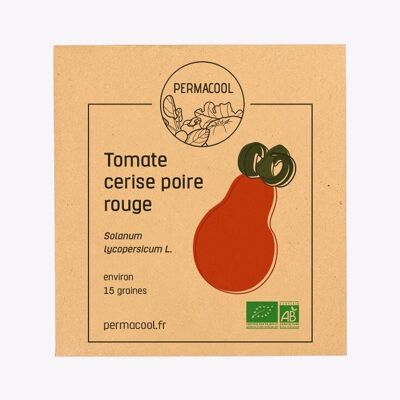Organic red cherry pear tomato