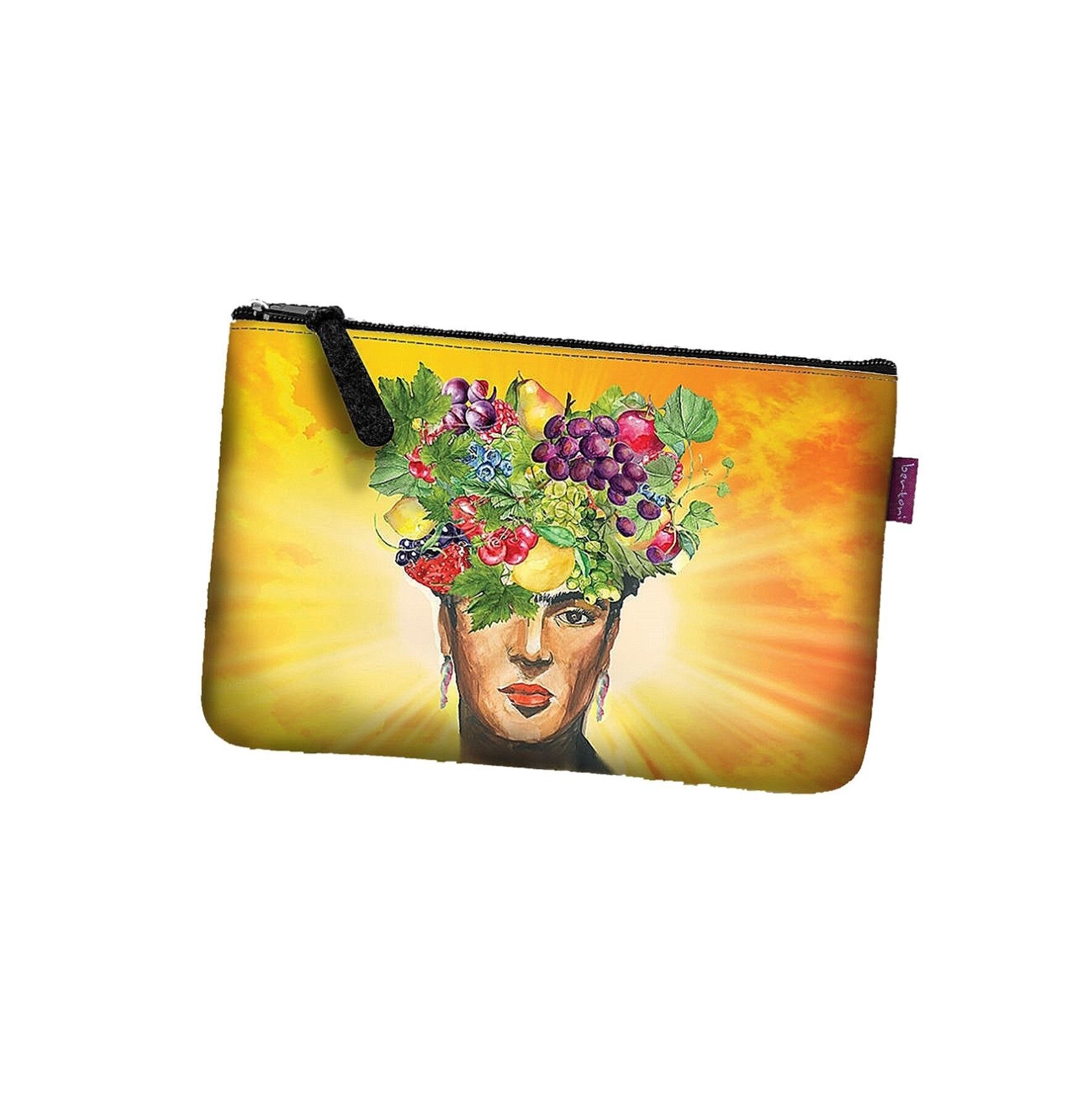 Pochette Frutta De Fieltro Antracita Linea Pocket Bertoni